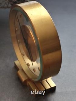 Horloge pendule montre a poser bureau Jaeger Lecoultre 1960