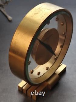 Horloge pendule montre a poser bureau Jaeger Lecoultre 1960