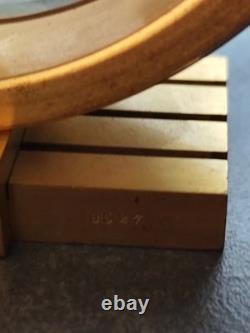 Horloge pendule montre a poser bureau Jaeger Lecoultre 1960