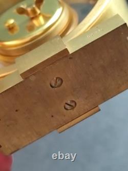 Horloge pendule montre a poser bureau Jaeger Lecoultre 1960