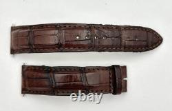 JAEGER-LECOULTRE Bracelet Montre Cuir Alligator Marron 20mm 20/18