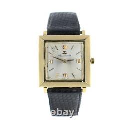 JAEGER LECOULTRE Classic 18k Or Jaune Cadran Argent Quartz 26 mm Montre Homme