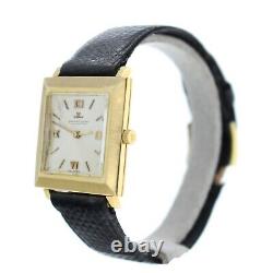 JAEGER LECOULTRE Classic 18k Or Jaune Cadran Argent Quartz 26 mm Montre Homme