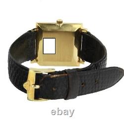 JAEGER LECOULTRE Classic 18k Or Jaune Cadran Argent Quartz 26 mm Montre Homme