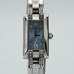 JAEGER LECOULTRE Idéale Montre Femme 17Mm Quartz Acier Inoxydable 460.8.08 Bleu