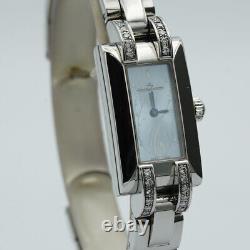 JAEGER LECOULTRE Idéale Montre Femme 17Mm Quartz Acier Inoxydable 460.8.08 Bleu