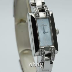 JAEGER LECOULTRE Idéale Montre Femme 17Mm Quartz Acier Inoxydable 460.8.08 Bleu