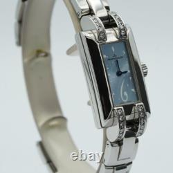 JAEGER LECOULTRE Idéale Montre Femme 17Mm Quartz Acier Inoxydable 460.8.08 Bleu