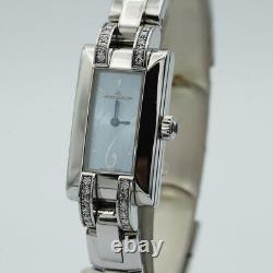 JAEGER LECOULTRE Idéale Montre Femme 17Mm Quartz Acier Inoxydable 460.8.08 Bleu