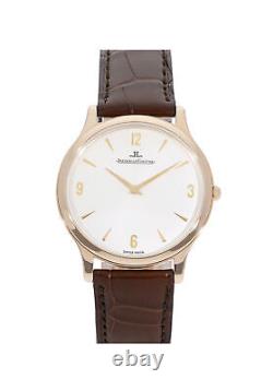 JAEGER LECOULTRE Master Ultra-Thin 34 mm, Or Rose 750/1000, Cadran Silver