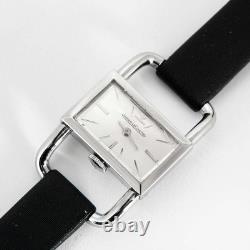 JAEGER LECOULTRE Montre de dame Étrier en acier de la maison Jaeger LeCoul