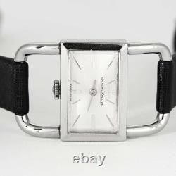 JAEGER LECOULTRE Montre de dame Étrier en acier de la maison Jaeger LeCoul