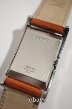 JAEGER-LECOULTRE UNIPLAN ACIER, CADRAN 2 TONS, années 40