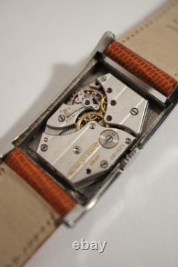 JAEGER-LECOULTRE UNIPLAN ACIER, CADRAN 2 TONS, années 40