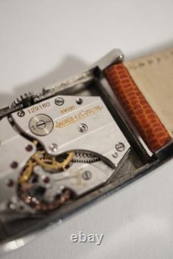 JAEGER-LECOULTRE UNIPLAN ACIER, CADRAN 2 TONS, années 40