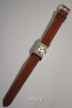 JAEGER-LECOULTRE UNIPLAN ACIER, CADRAN 2 TONS, années 40