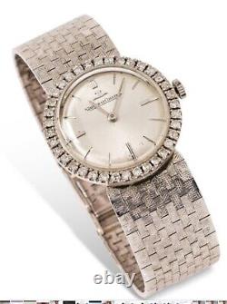 JAEGER LECOULTRE, Vers 1960 Montre bracelet pour femme en or blanc 18k (750)