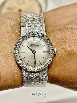 JAEGER LECOULTRE, Vers 1960 Montre bracelet pour femme en or blanc 18k (750)