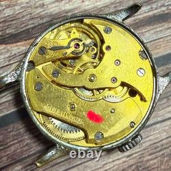 JAEGER-LECOULTRE Vintage cadran noir doré à remontage manuel noir et or 30,5