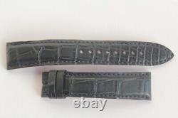 Jaeger LECOULTRE Bracelet montre croco bleu marine 20 mm (61461)