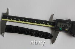 Jaeger LECOULTRE Bracelet montre croco noir 19 mm (65945)