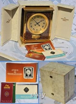 Jaeger-LeCoultre Atmos Édition Rapo Art Déco 1971 Porphyre Or Horloge