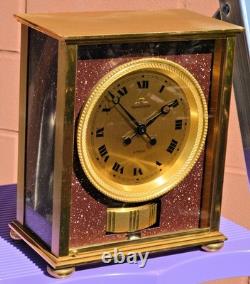 Jaeger-LeCoultre Atmos Édition Rapo Art Déco 1971 Porphyre Or Horloge
