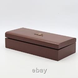 Jaeger-LeCoultre Boîtier Seul Bois Marron Rangement Vintage Montre Présentoir