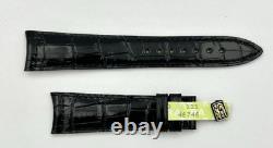 Jaeger-LeCoultre Bracelet Alligator Noir 20/16mm Bracelet Coudé NEU/OVP