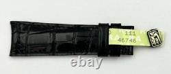 Jaeger-LeCoultre Bracelet Alligator Noir 20/16mm Bracelet Coudé NEU/OVP