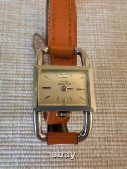 Jaeger-LeCoultre Étrier 1960s Designed for Hermès Manual Watch with Box
