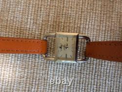 Jaeger-LeCoultre Étrier 1960s Designed for Hermès Manual Watch with Box