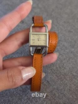 Jaeger-LeCoultre Étrier 1960s Designed for Hermès Manual Watch with Box
