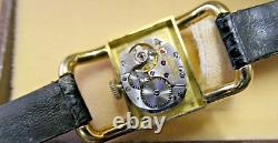 Jaeger-LeCoultre Facon Hermes Etrier or jaune boucle plaqué or signée 1960's tbé