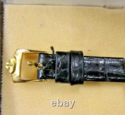 Jaeger-LeCoultre Facon Hermes Etrier or jaune boucle plaqué or signée 1960's tbé