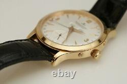 Jaeger LeCoultre Master Date 18K or Rose Automatique Triple Date Watch 140.2.87