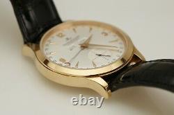 Jaeger LeCoultre Master Date 18K or Rose Automatique Triple Date Watch 140.2.87