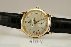 Jaeger LeCoultre Master Date 18K or Rose Automatique Triple Date Watch 140.2.87