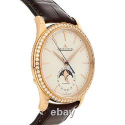 Jaeger-LeCoultre Master Ultra Mince Lune Auto or Rose Homme Sangle WatchQ1362502