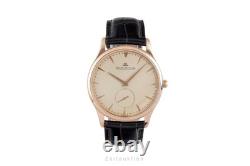 Jaeger LeCoultre Master Ultra Thin or rouge 18 ct automatique montre pour hommes