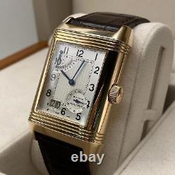 Jaeger-LeCoultre Reverso Grande Date 18K or Rose Argent Cadran Montre Q3002401