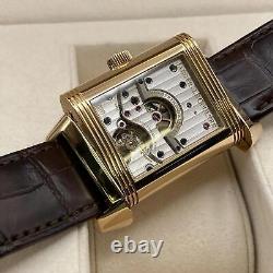 Jaeger-LeCoultre Reverso Grande Date 18K or Rose Argent Cadran Montre Q3002401