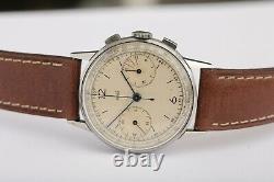 Jaeger-LeCoultre chronograph vintage! Bauhaus looks! 36,5mm oversize case