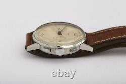 Jaeger-LeCoultre chronograph vintage! Bauhaus looks! 36,5mm oversize case