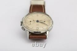 Jaeger-LeCoultre chronograph vintage! Bauhaus looks! 36,5mm oversize case