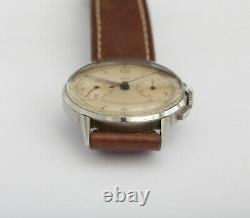 Jaeger-LeCoultre chronograph vintage! Bauhaus looks! 36,5mm oversize case