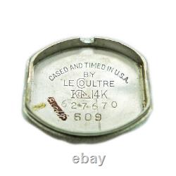 Jaeger Le Coultre Ancien Montre Ref. 609 Cal. 480 / Bw Vintage 14Kwg Solide
