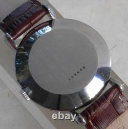 Jaeger Le-coultre Triple Date Vintage Stainles Steel Nice Condit 36.00 MM