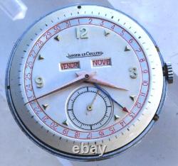 Jaeger Le-coultre Triple Date Vintage Stainles Steel Nice Condit 36.00 MM