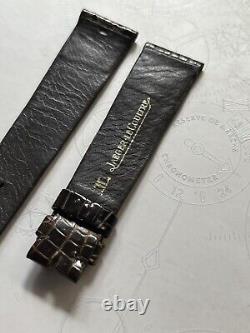 Jaeger Lecoultre Bracelet Montre LAGARTO GENUINO Marron 19MM New Old Stock